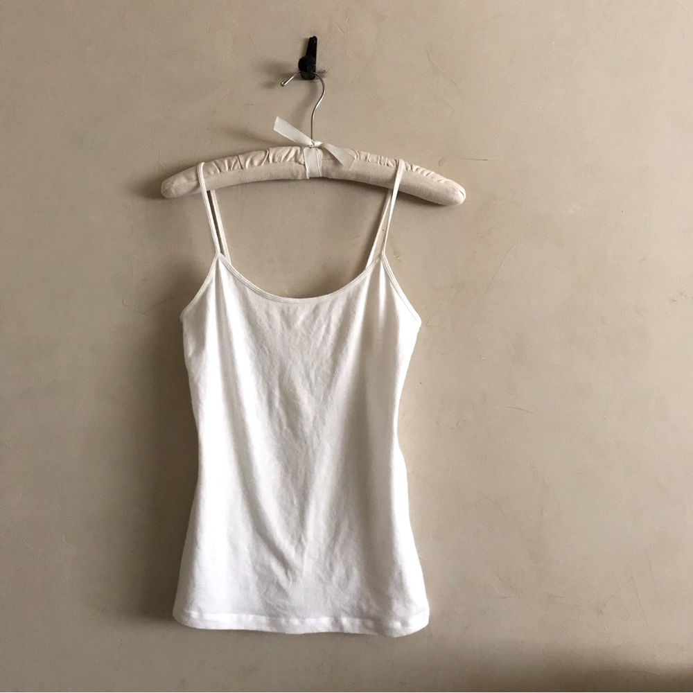 White Cotton Tank Top
